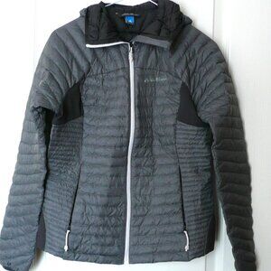 Eddie Bauer First Ascent Women's Goose Down Gray Quilted Puffer Jacket Size XS